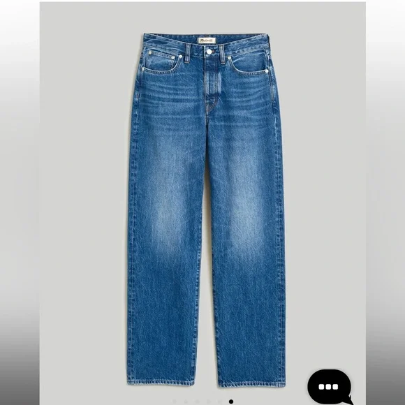 Madewell Curvy Low-Slung Straight Jeans in Palmina wash - Picture 2 of 11